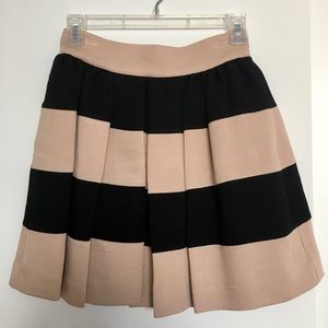 BCBG Pink and Black Striped Skirt, Size 0